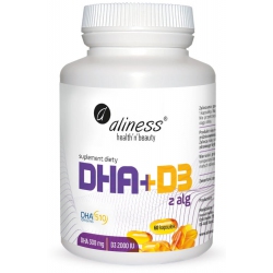 Omega DHA 300 mg z alg + D3...